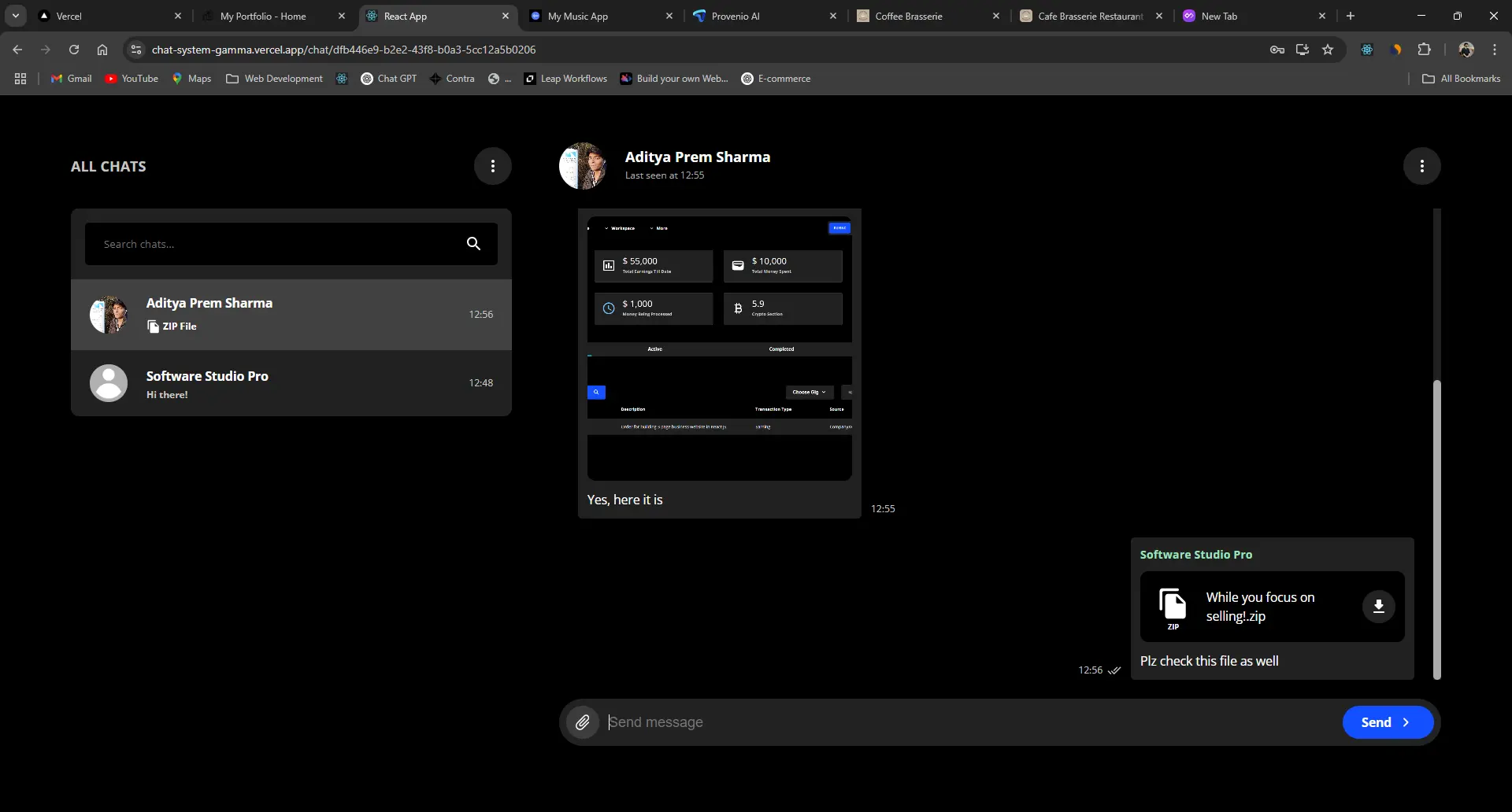 chat screenshot