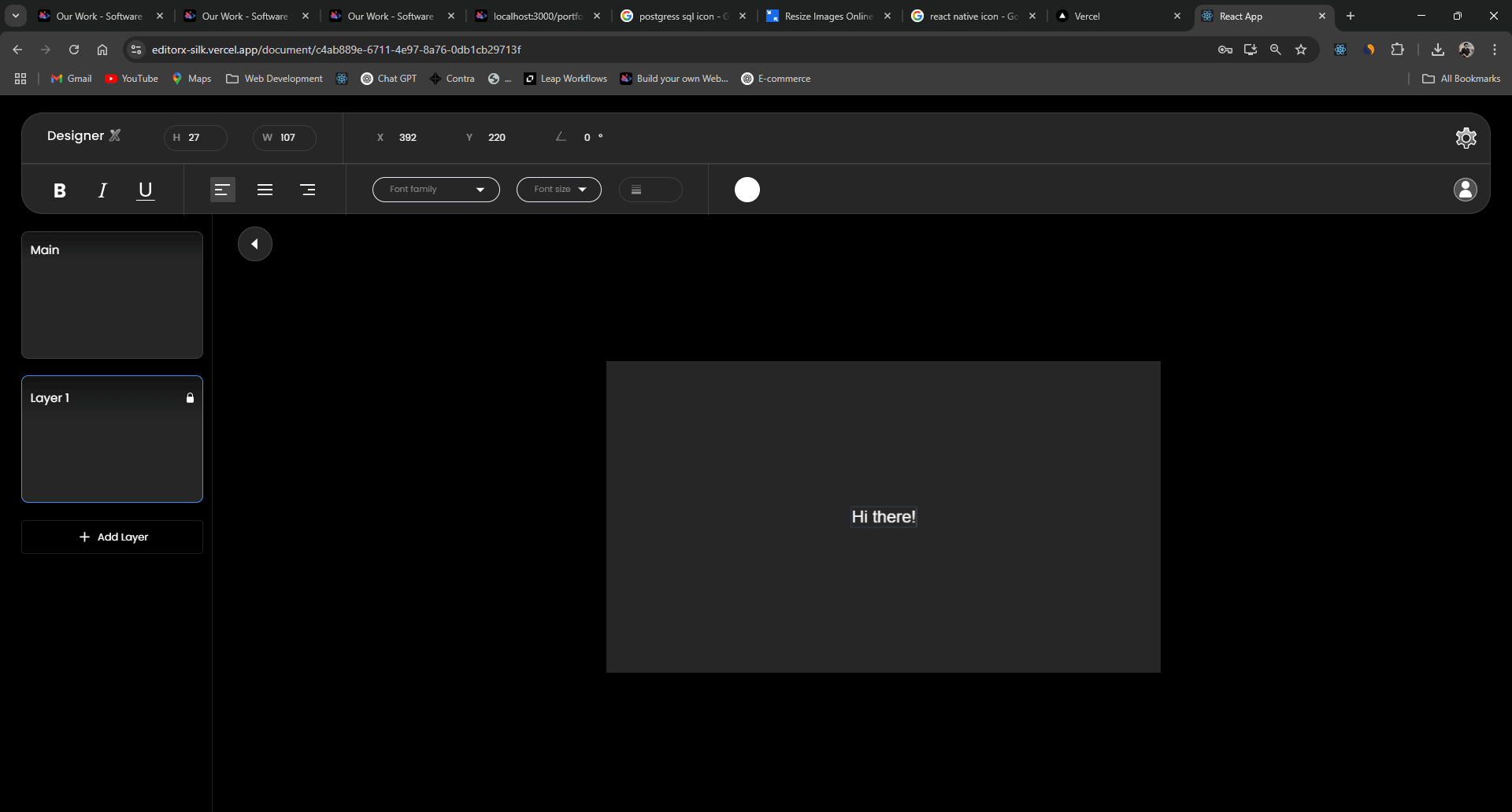 editorx screenshot