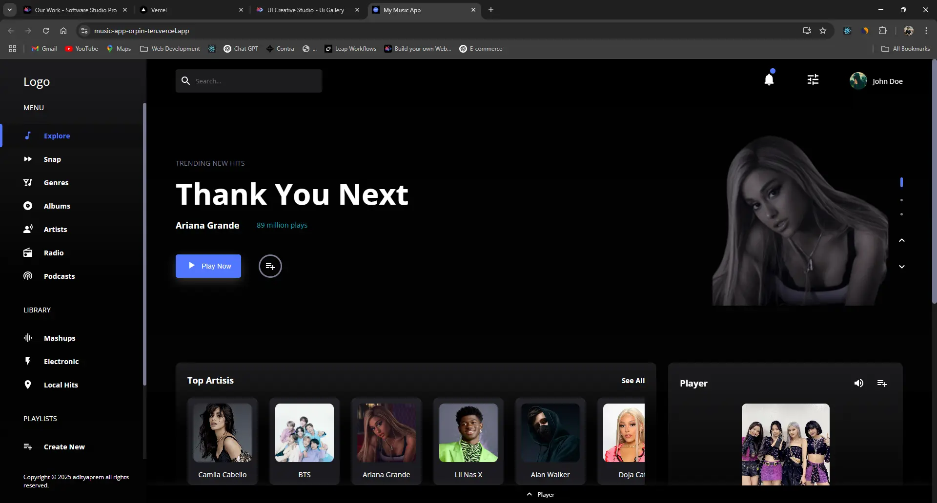 music screenshot