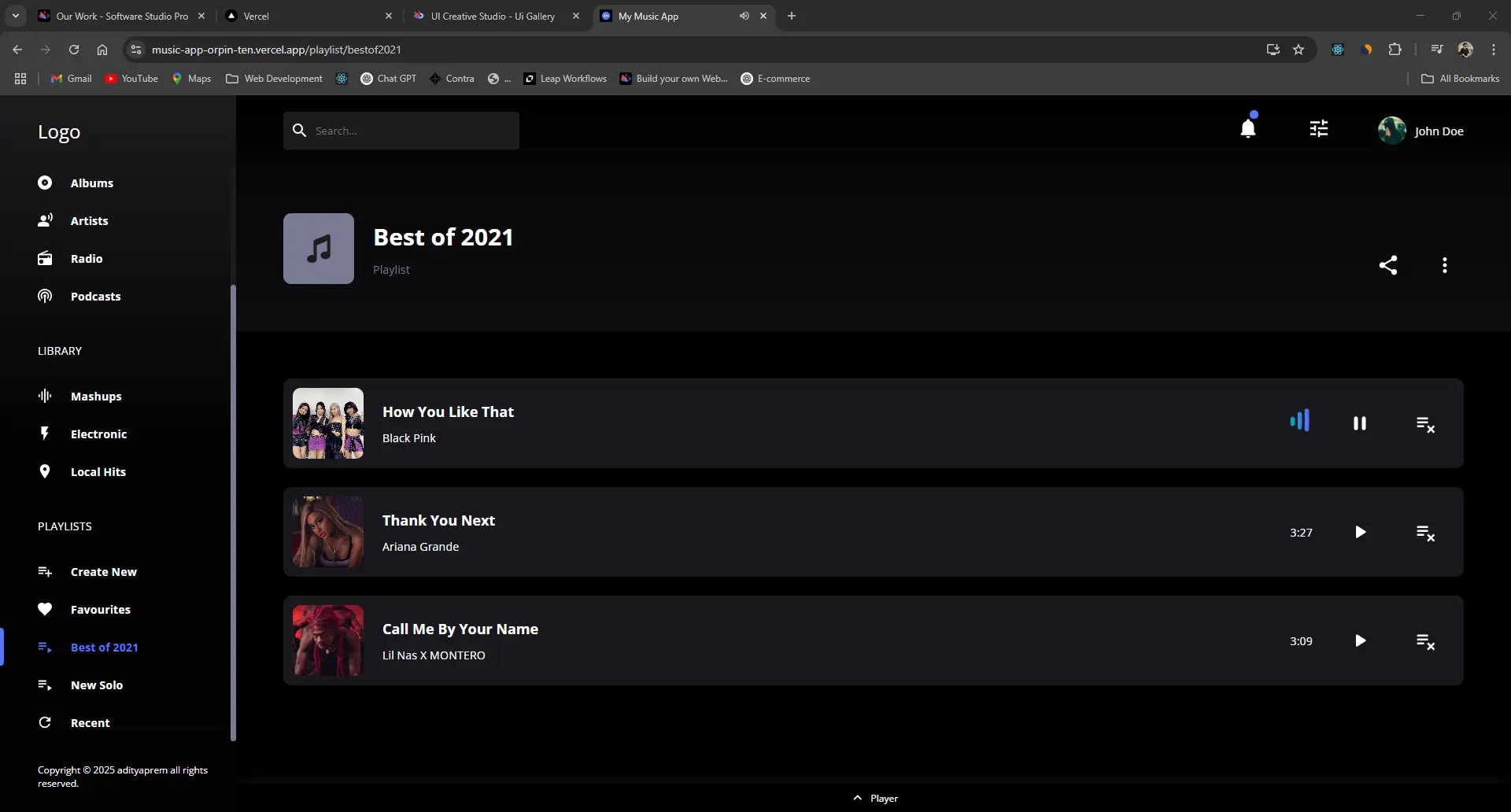 music screenshot