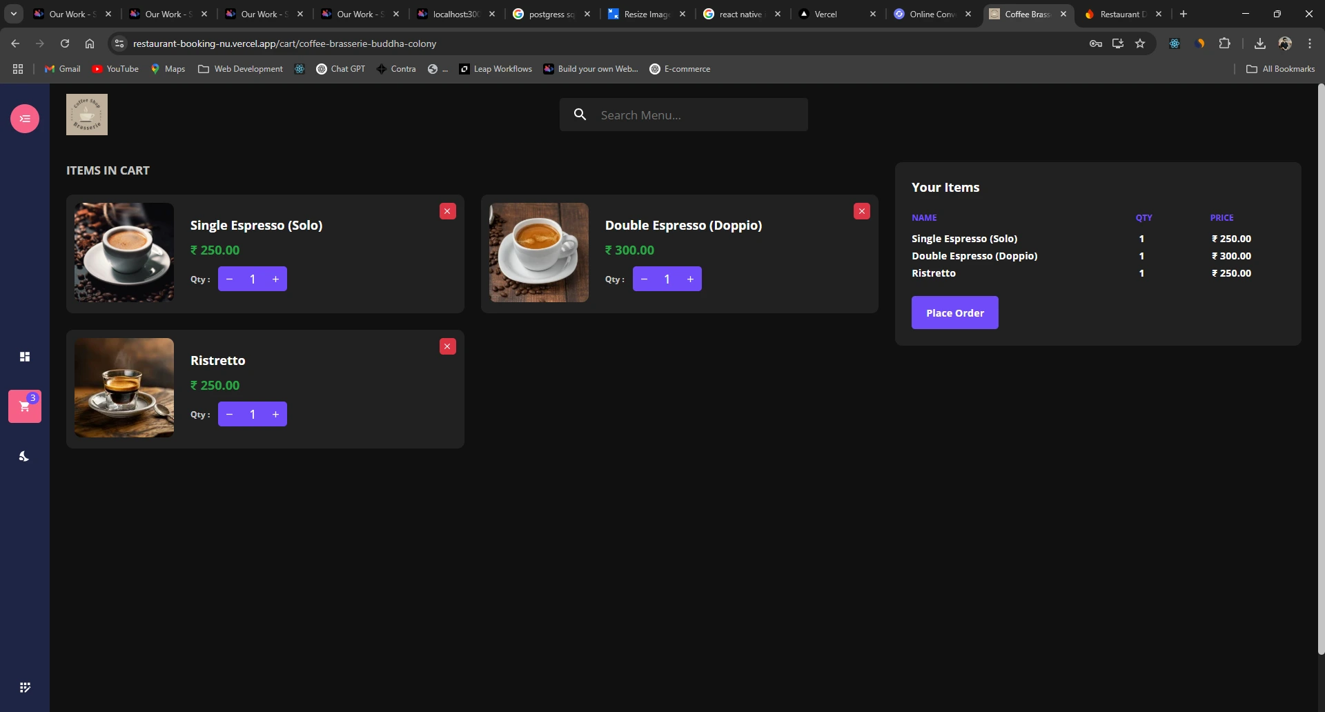 restaurant screenshot